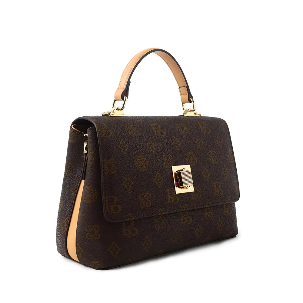 The Signature Monogram Handbag - Coffee