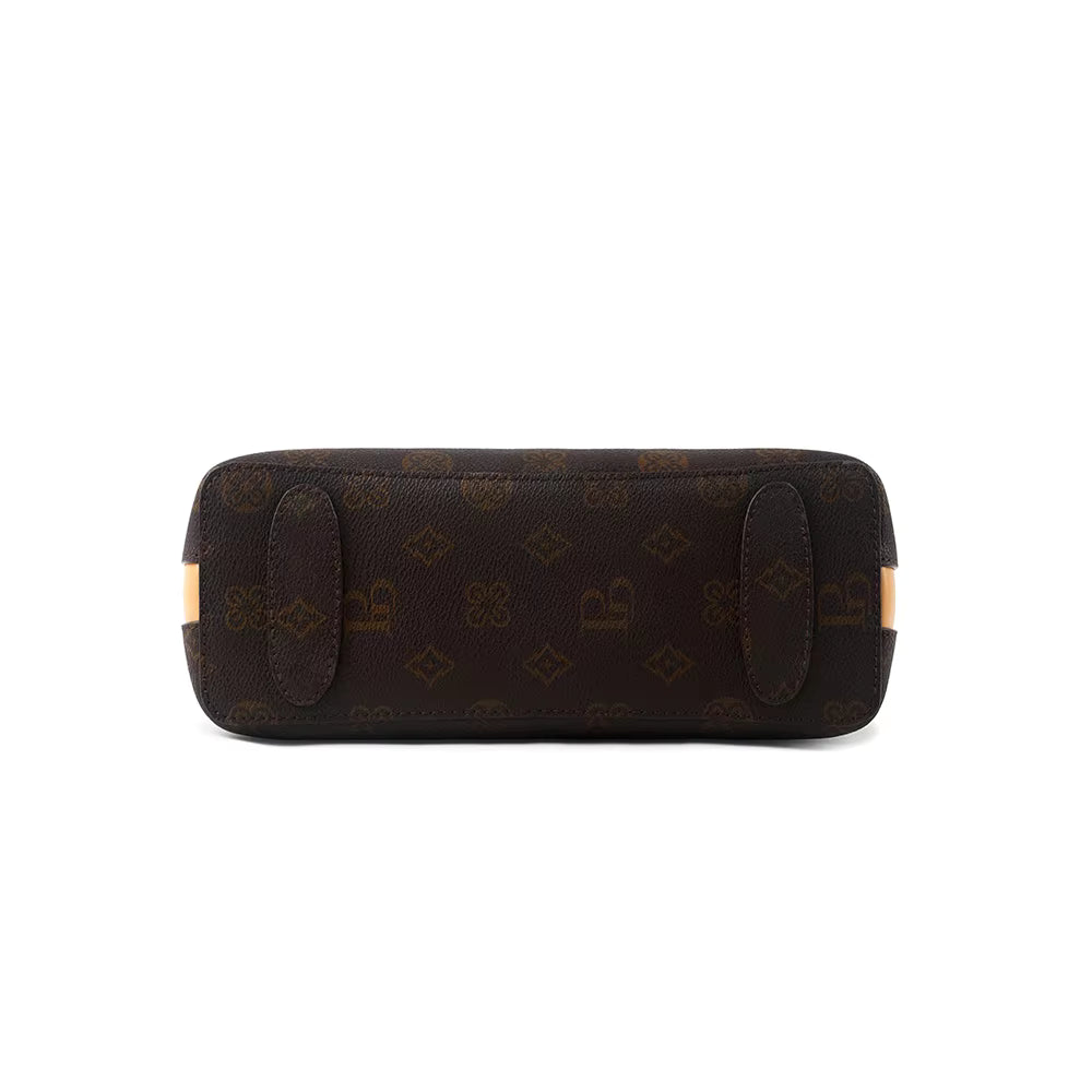 The Signature Monogram Handbag - Coffee