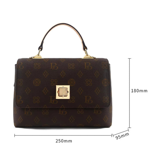 The Signature Monogram Handbag - Coffee