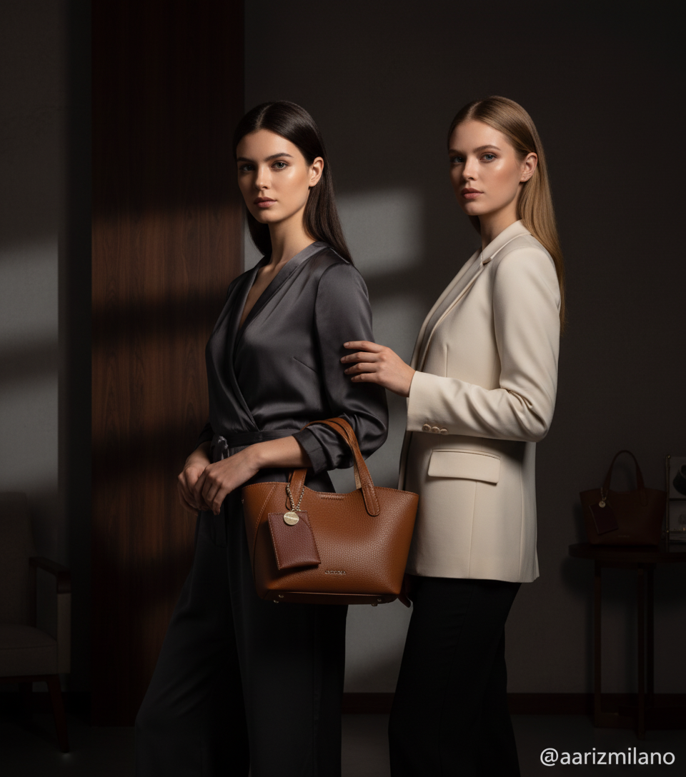 Chrisbella Mini Trapeze Tote with Pouch