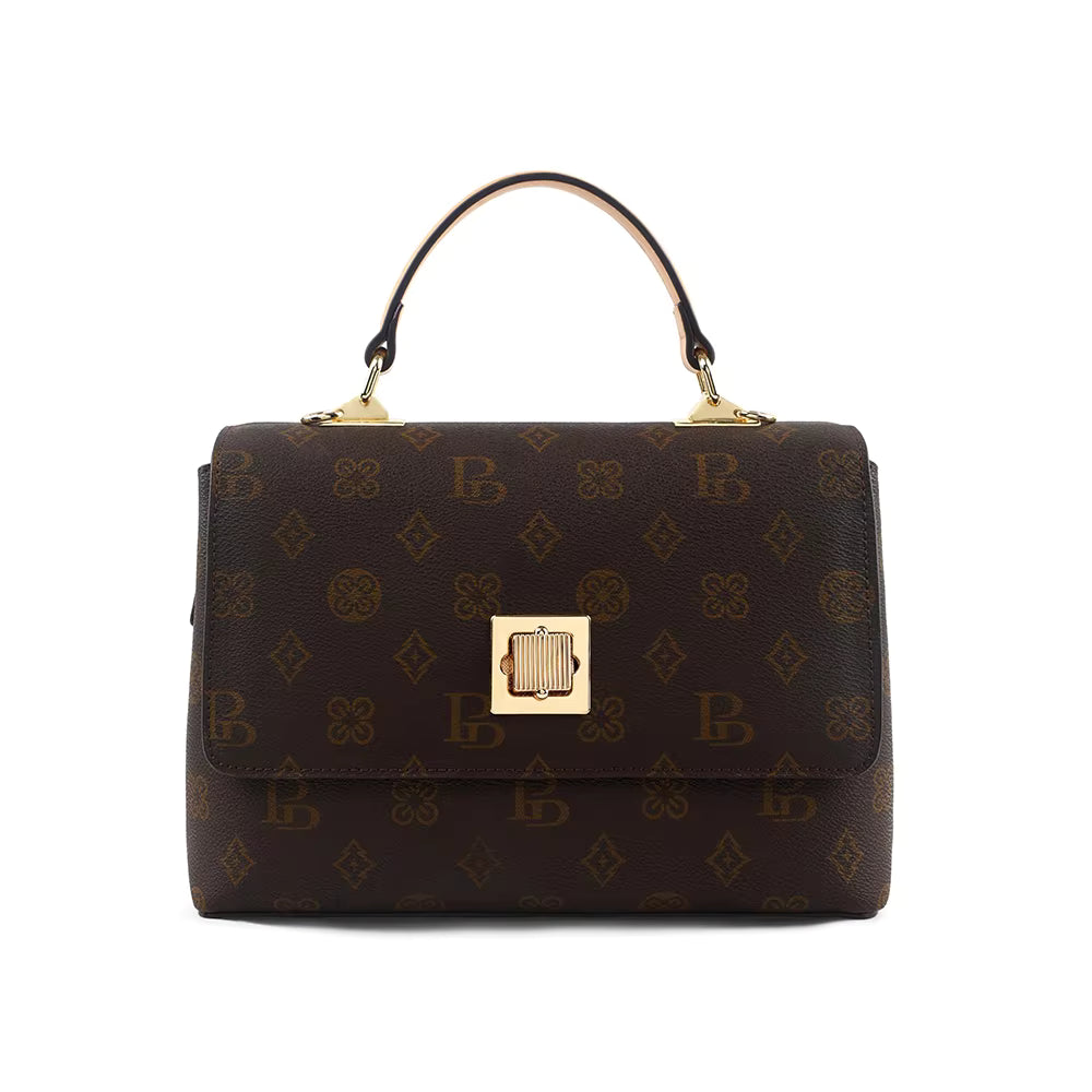The Signature Monogram Handbag - Coffee