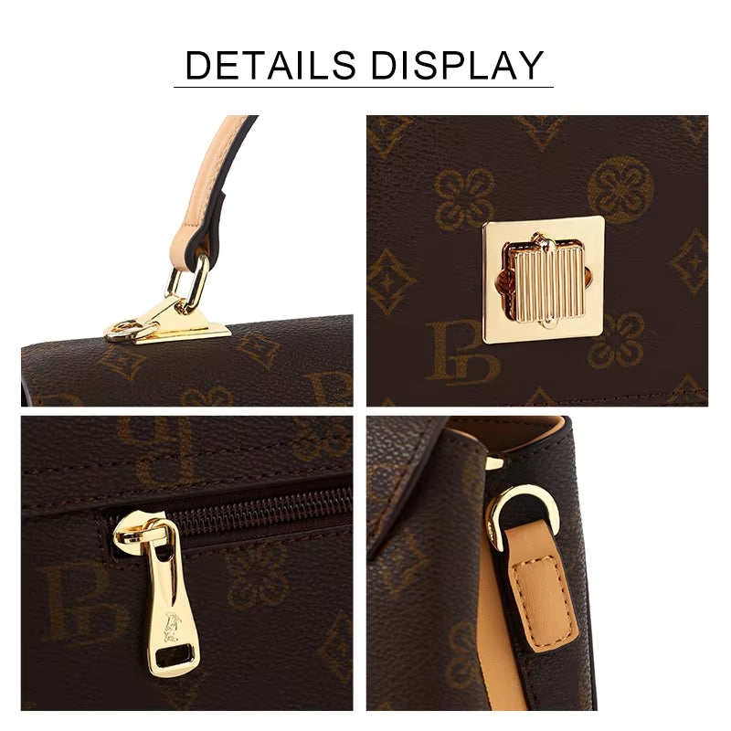 The Signature Monogram Handbag - Coffee