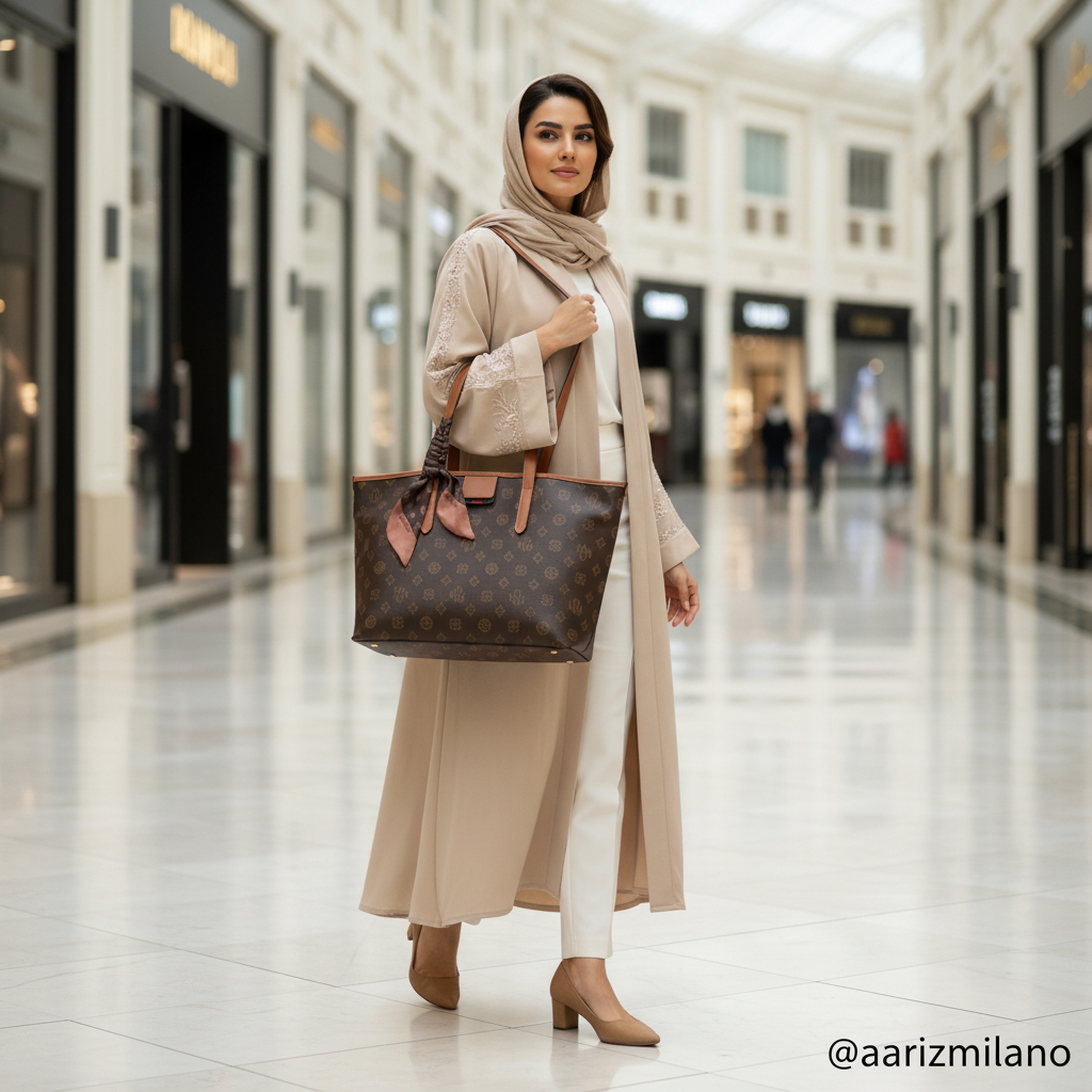 The Amalfi Monogram Shopper Tote