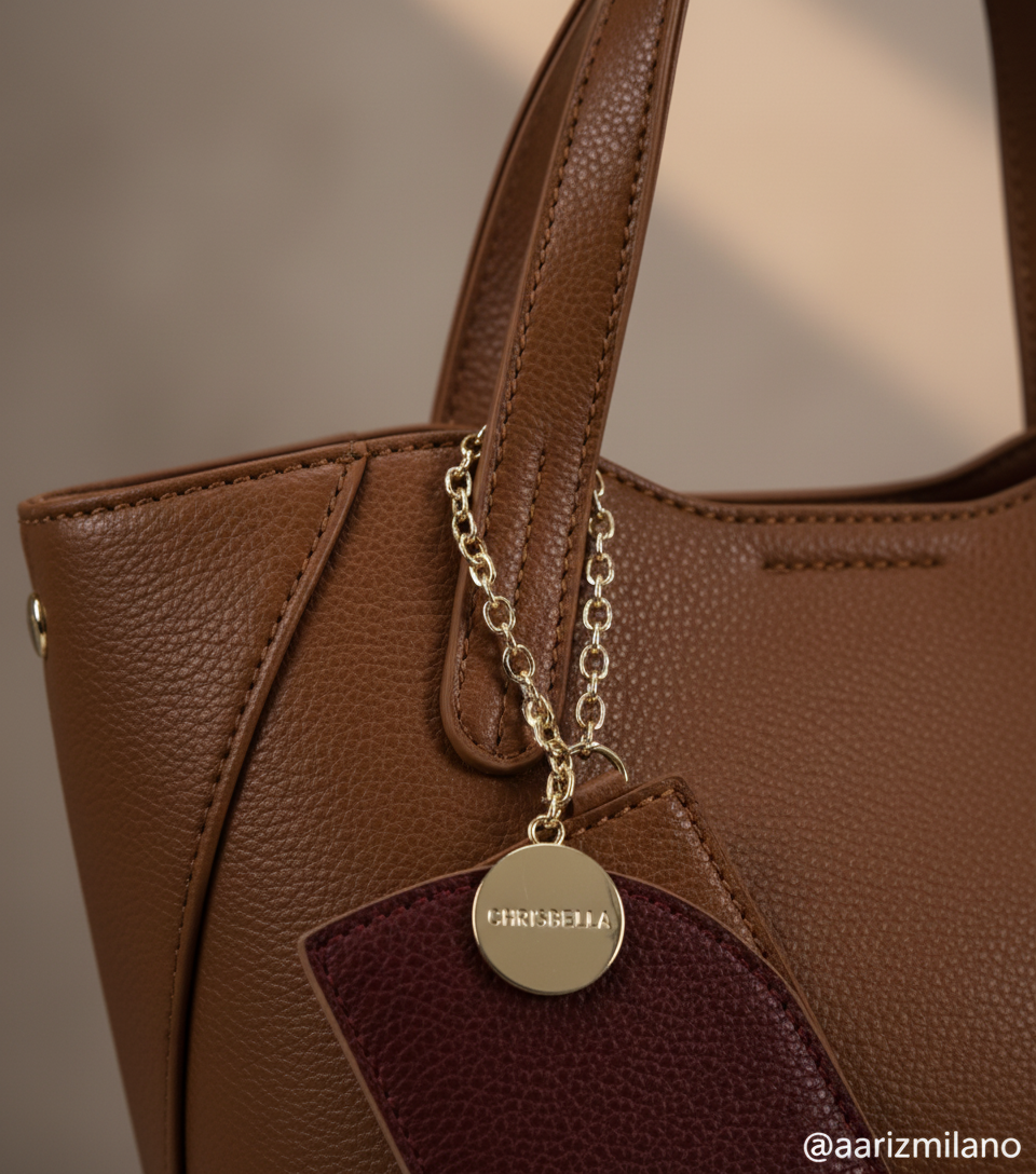 Chrisbella Mini Trapeze Tote with Pouch