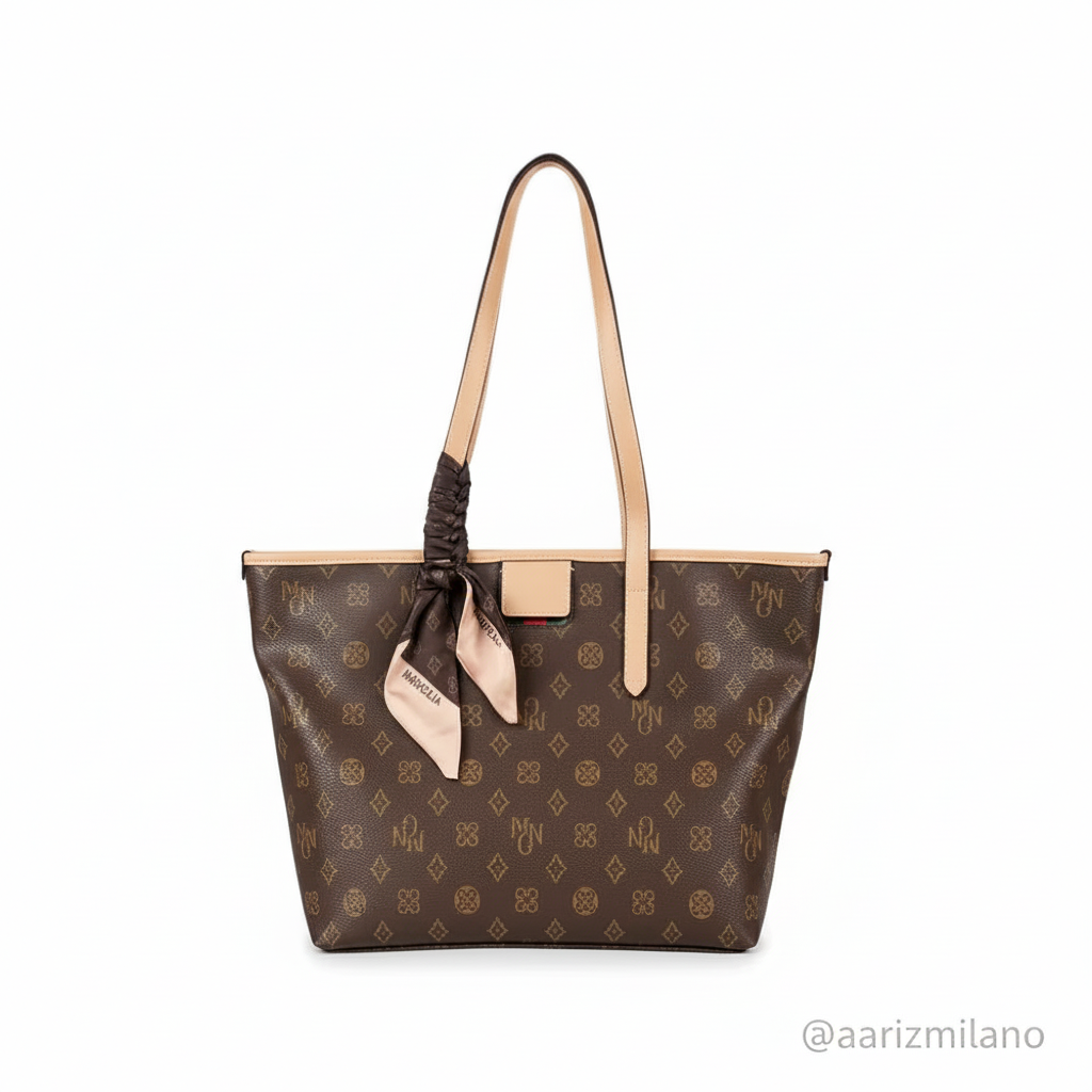 The Amalfi Monogram Shopper Tote