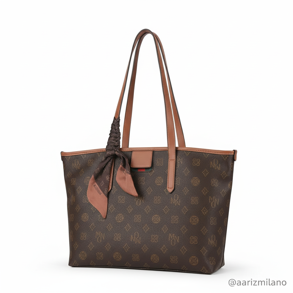 The Amalfi Monogram Shopper Tote