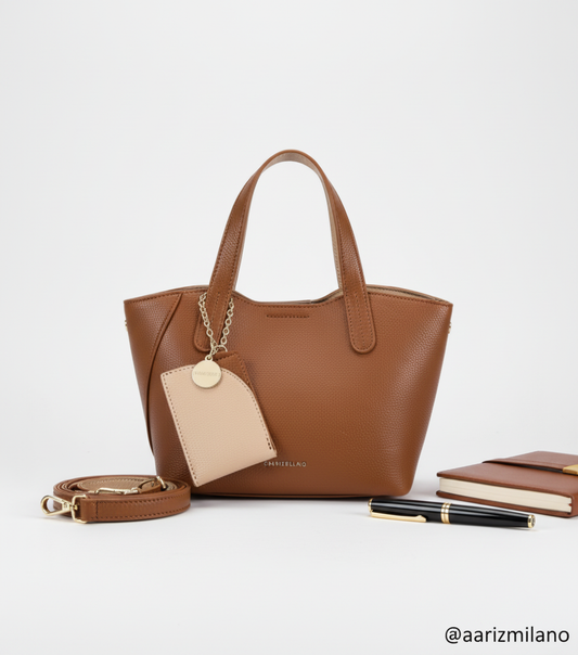 Chrisbella Mini Trapeze Tote with Pouch