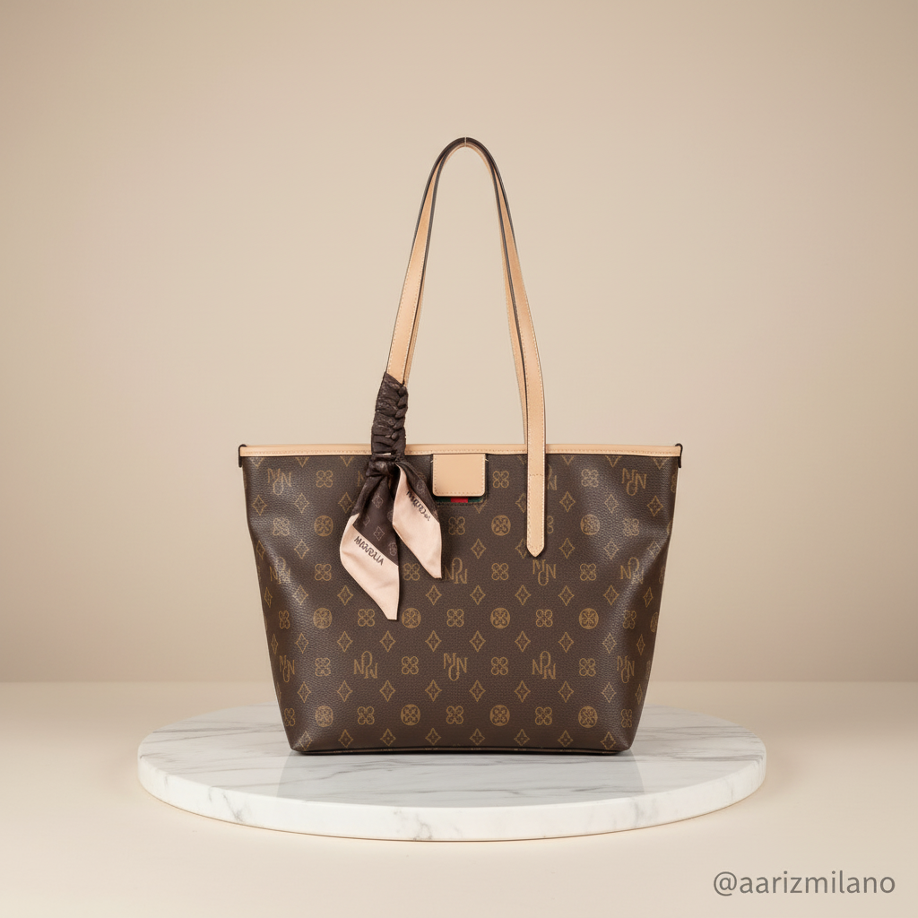 The Amalfi Monogram Shopper Tote