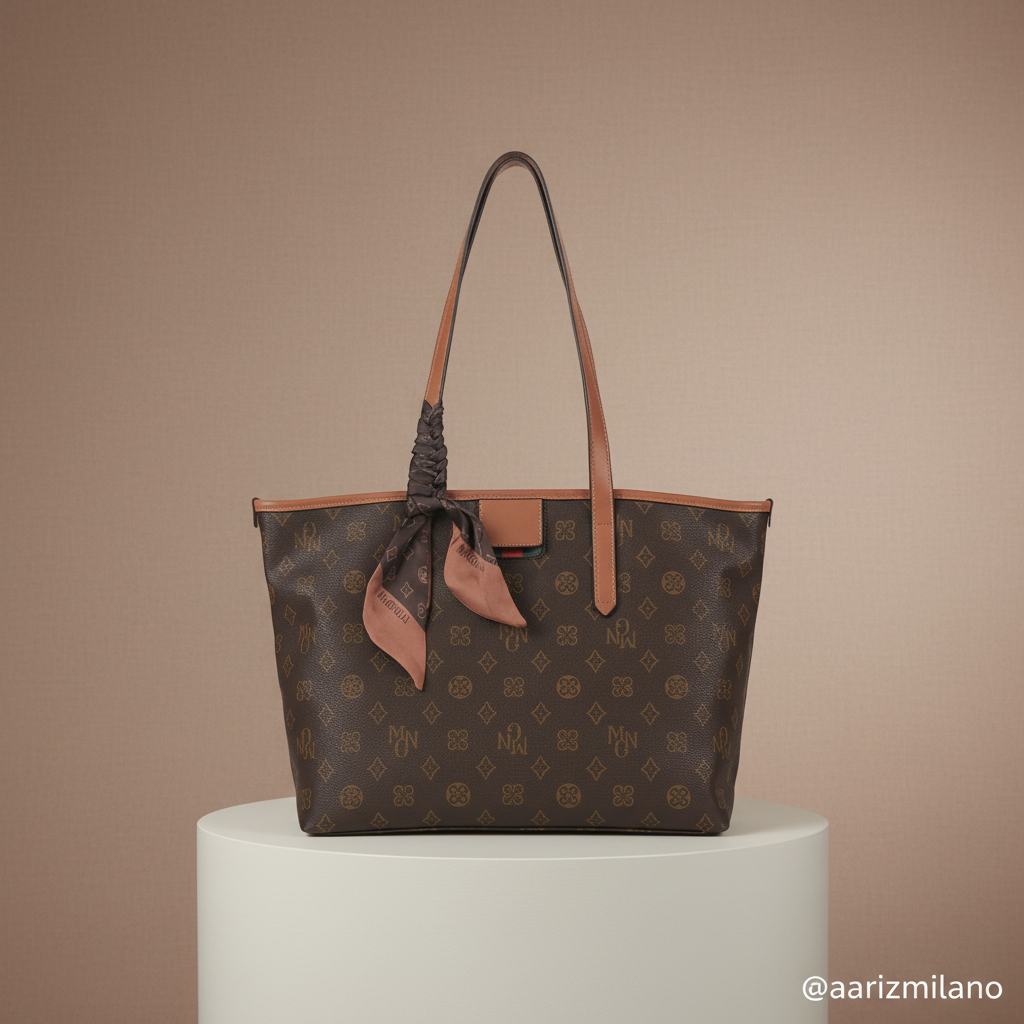 The Amalfi Monogram Shopper Tote